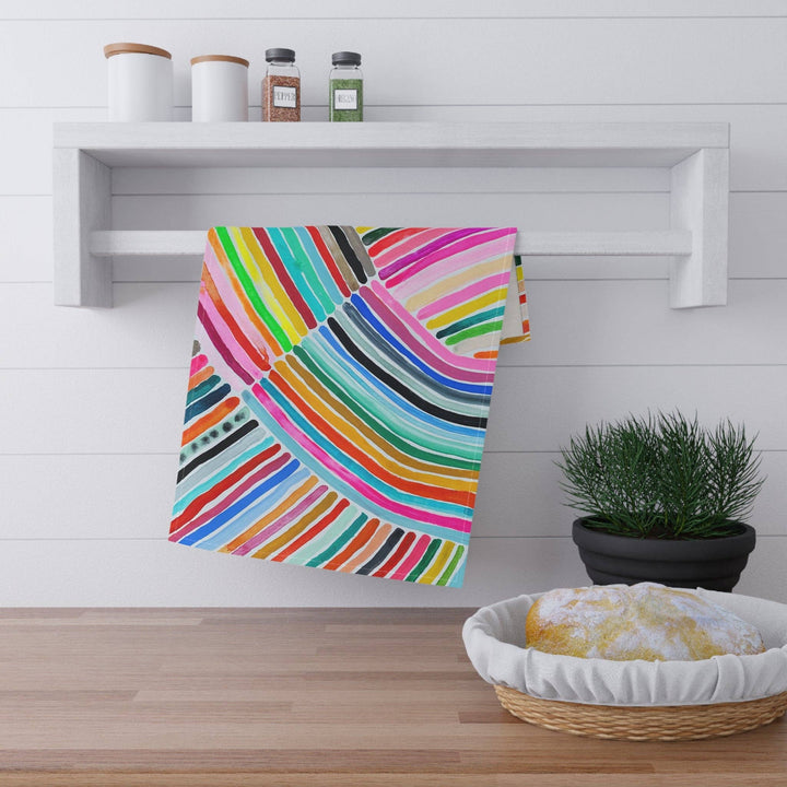 Rainbow Stripe 2 - Cotton Tea Towel