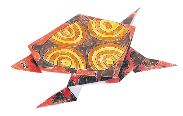 Coloring Origami, Tortoise, 20 Sheets  