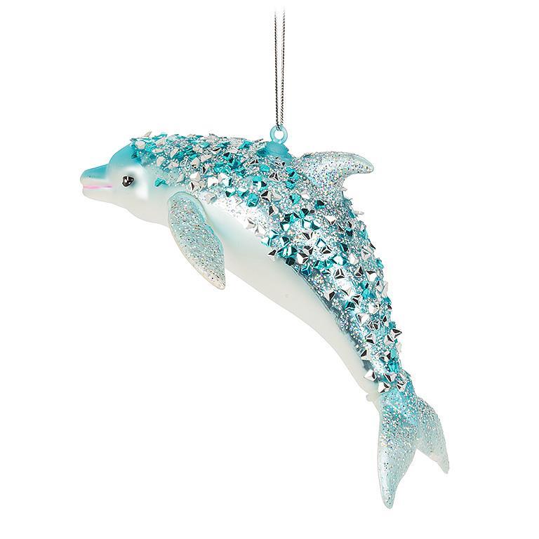 Dolphin with Glitter Ornament