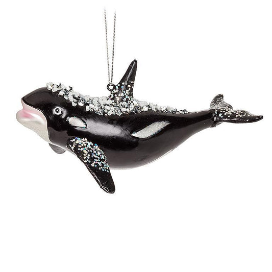 Swimming Orca Ornament