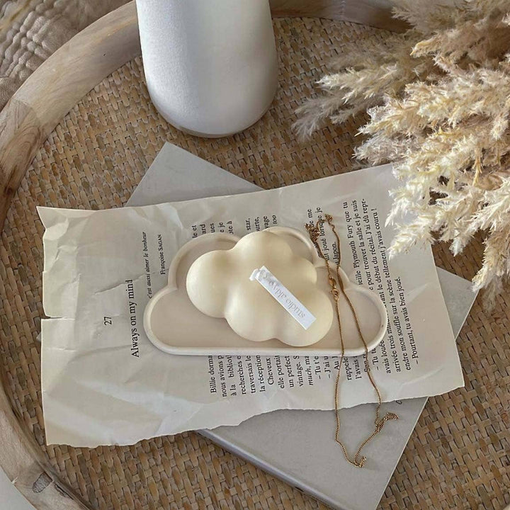 Cloud Trinket Tray: Cream White