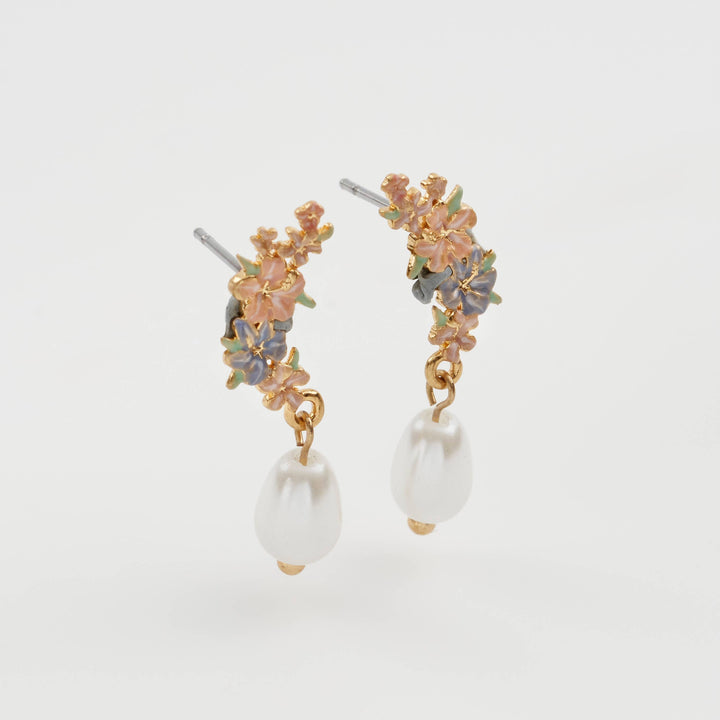 FABLE Hibiscus & Pearl Earrings