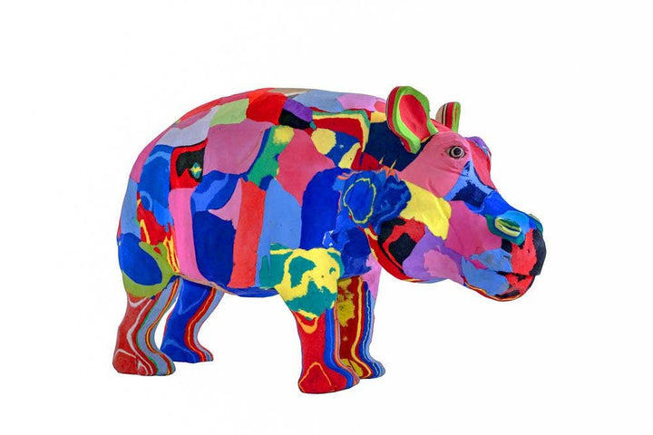 Hippo Flip Flop Sculpture - Medium