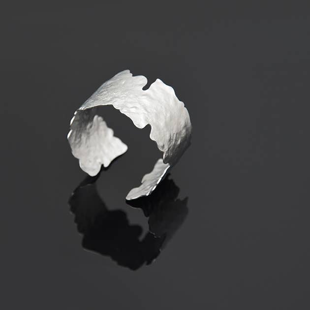 Nova Bangle: Satin Silver