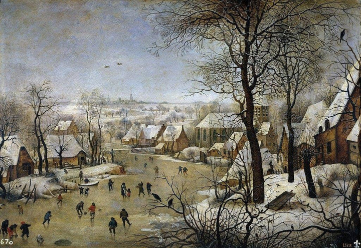 Winter Landscape with a Bird Trap - 1000 pc. Jigsaw Puzzle