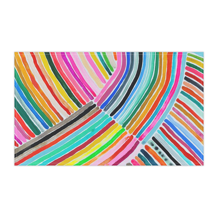 Rainbow Stripe 2 - Cotton Tea Towel