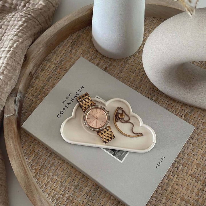 Cloud Trinket Tray: Cream White