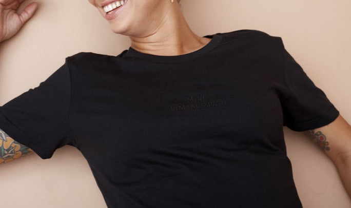 MIIGWETCH T-Shirt Black by Lesley Hampton