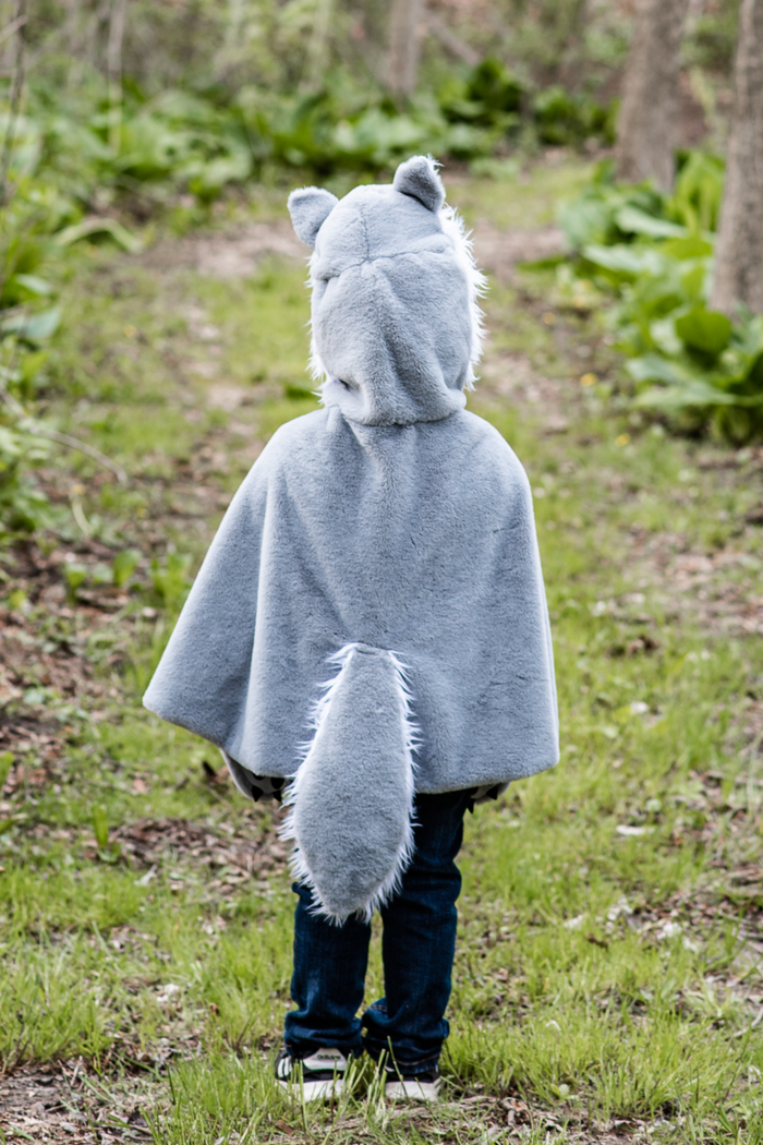 Woodland Wolf Cape Size 4-6