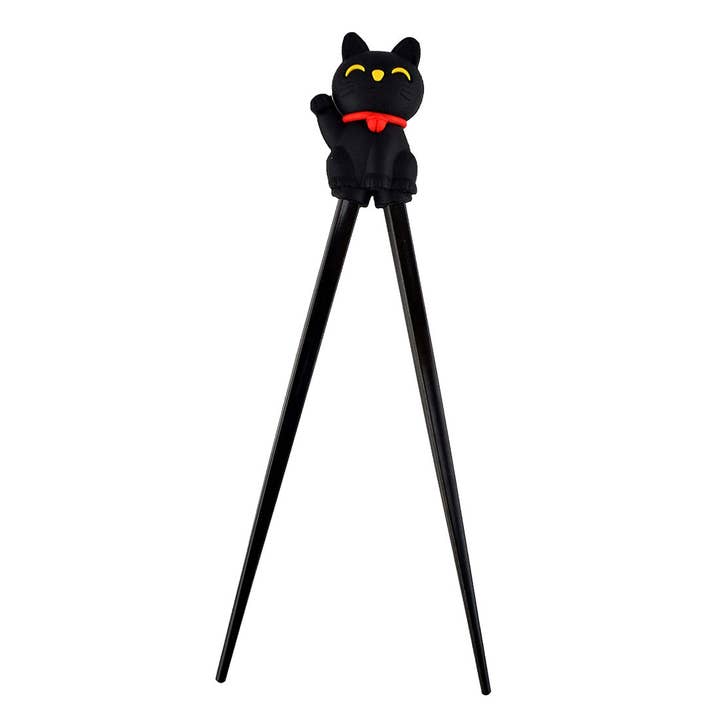 Black Lucky Cat Chopsticks