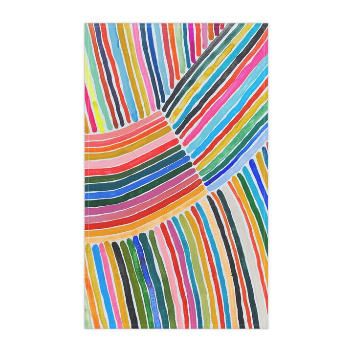 Rainbow Stripe 3 - Cotton Tea Towel