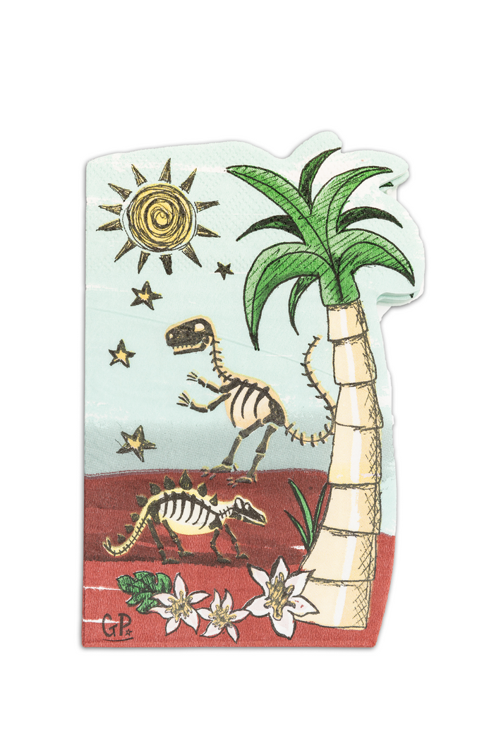 Serviettes de fête dinosaures