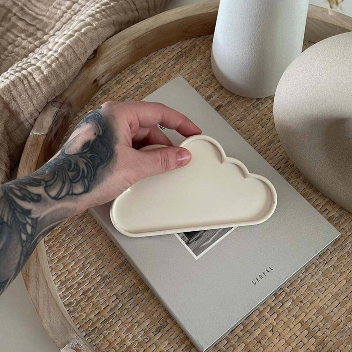 Cloud Trinket Tray: Cream White
