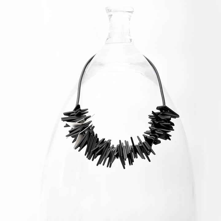 Helix Necklace: Black Gold