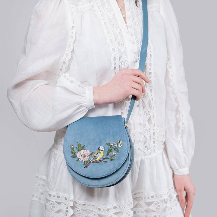 FABLE Blue Tit Saddle Purse