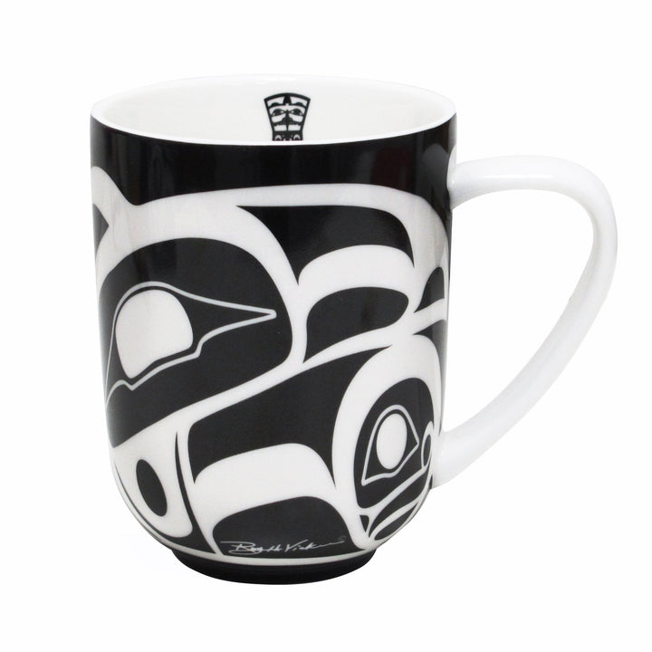 Tasse en porcelaine Corbeau