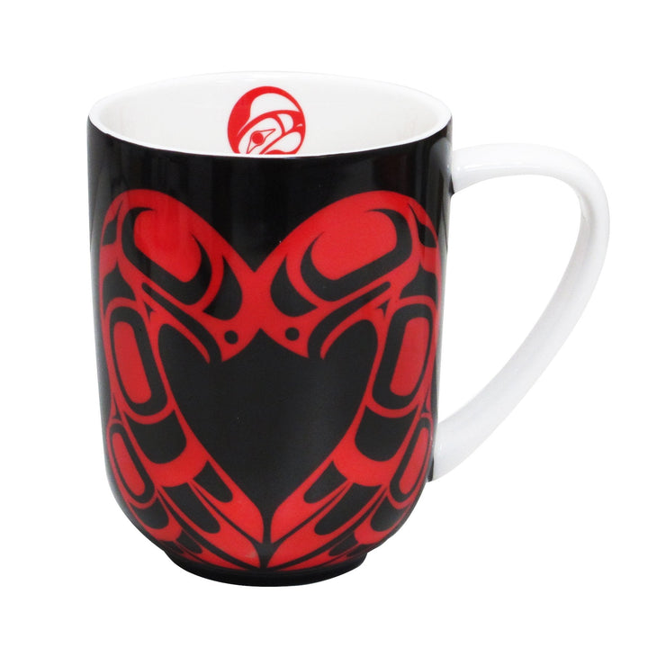 Tasse en porcelaine coeur d'aigle
