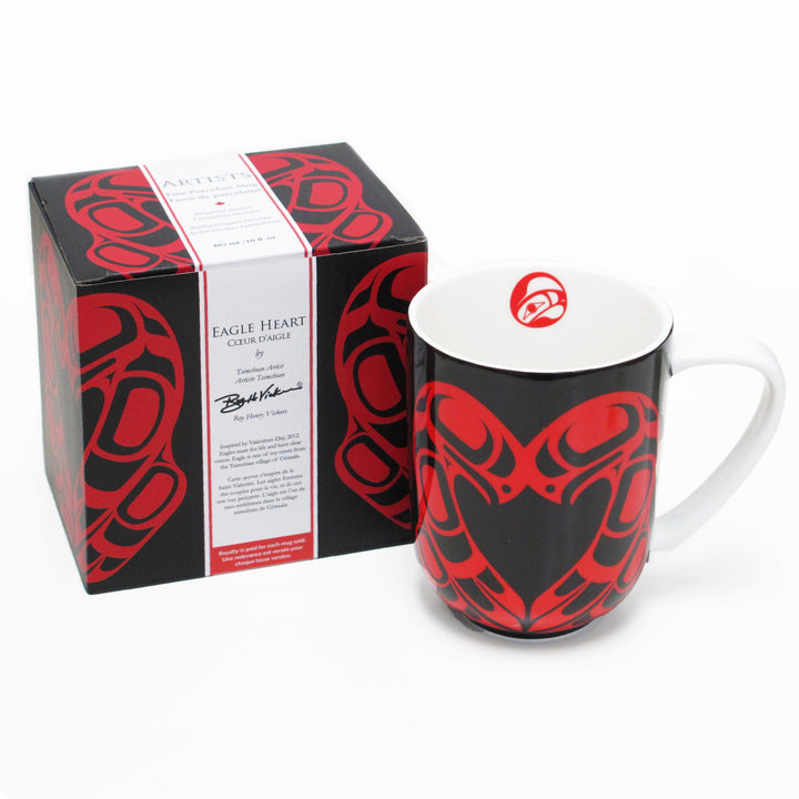 Tasse en porcelaine coeur d'aigle