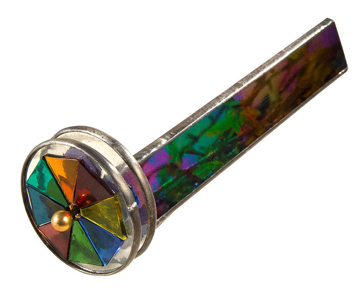 Kaleidoscope Stained Glass Black Iridescent Double