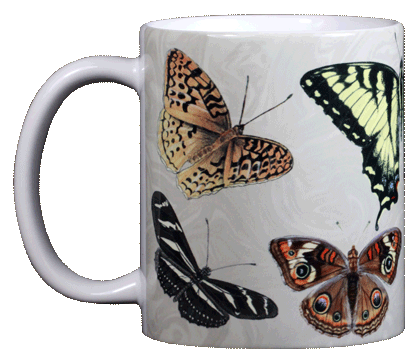 North American Butterflies Ceramic Mug
