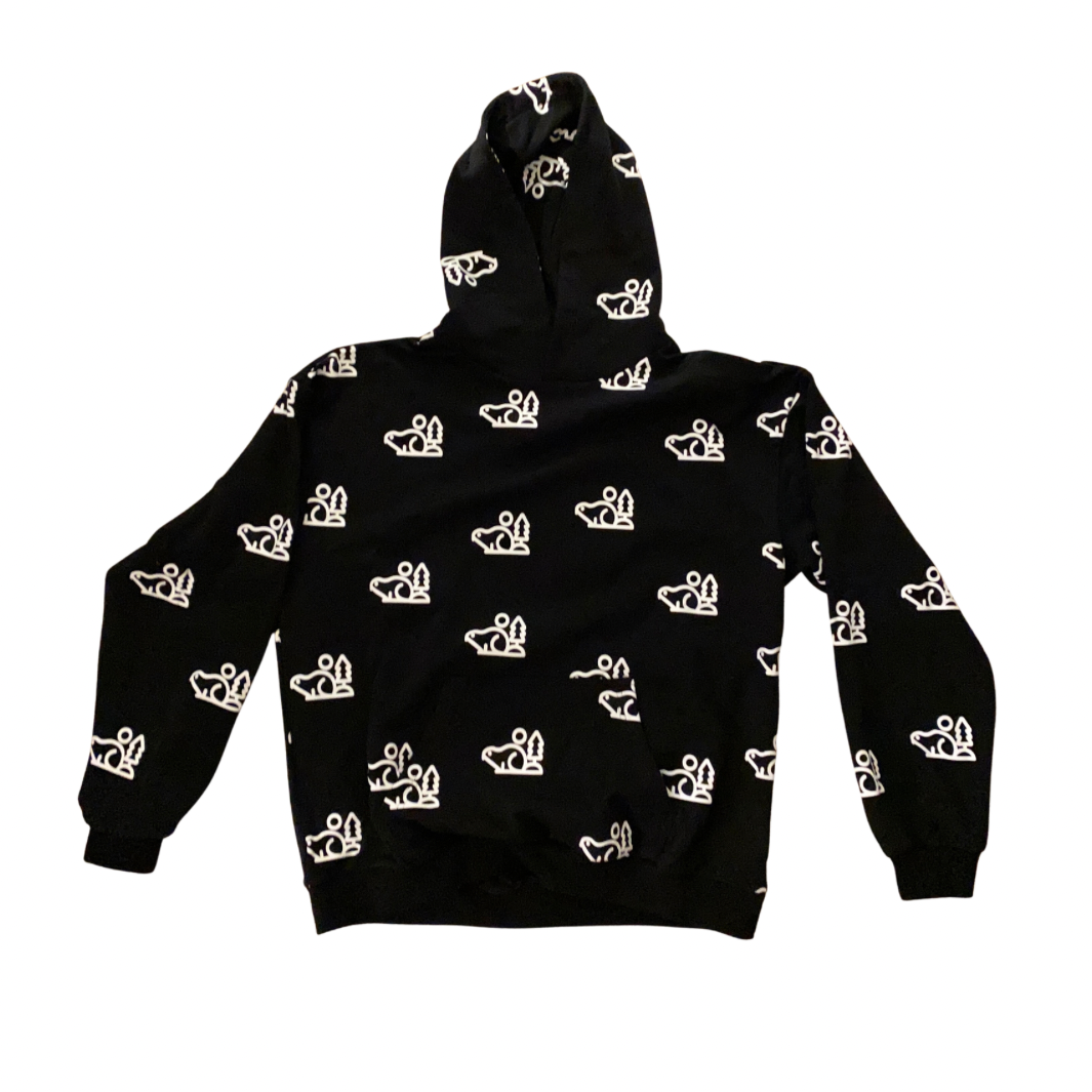 Sweat à capuche All Over par Born in the North
