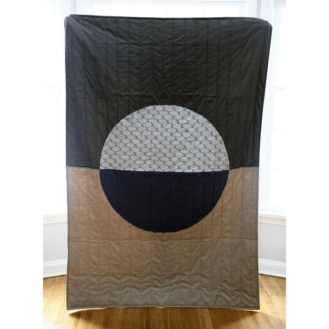 Grandmother Moon Quilt Niswi/Blue by Indigo Arrows