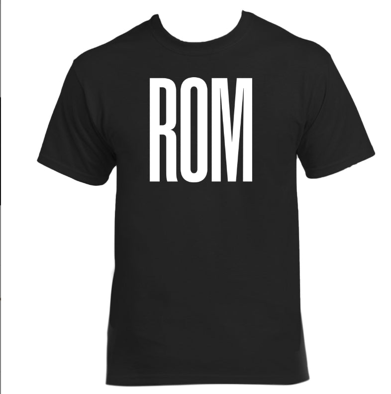 T-shirt Basic Adulte ROM Logo-Noir