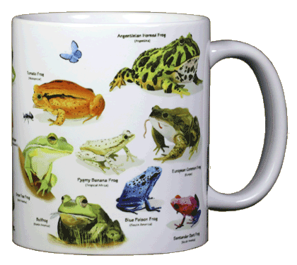Tasse en céramique grenouilles du monde