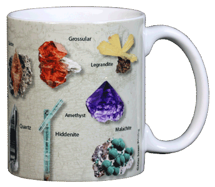 Tasse en céramique Minéraux d'Amérique du Nord