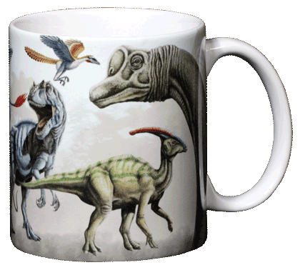 Tasse en céramique grondement dinosaure