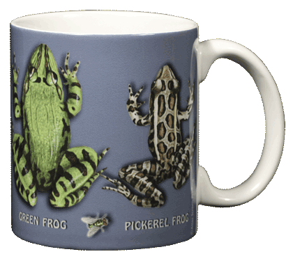 Tasse en céramique de cercle de grenouille