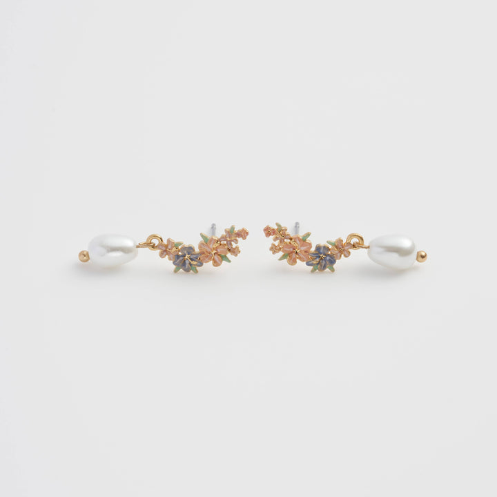 FABLE Hibiscus & Pearl Earrings