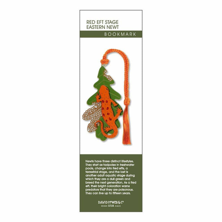 Red Eft Stage Eastern Newt Metal Bookmark