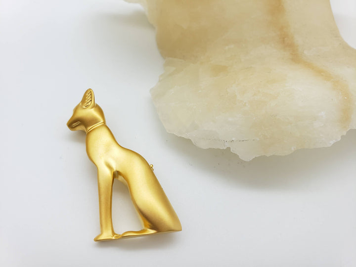 Egyptian Sacred Cat Brooch - Bastet Goddess