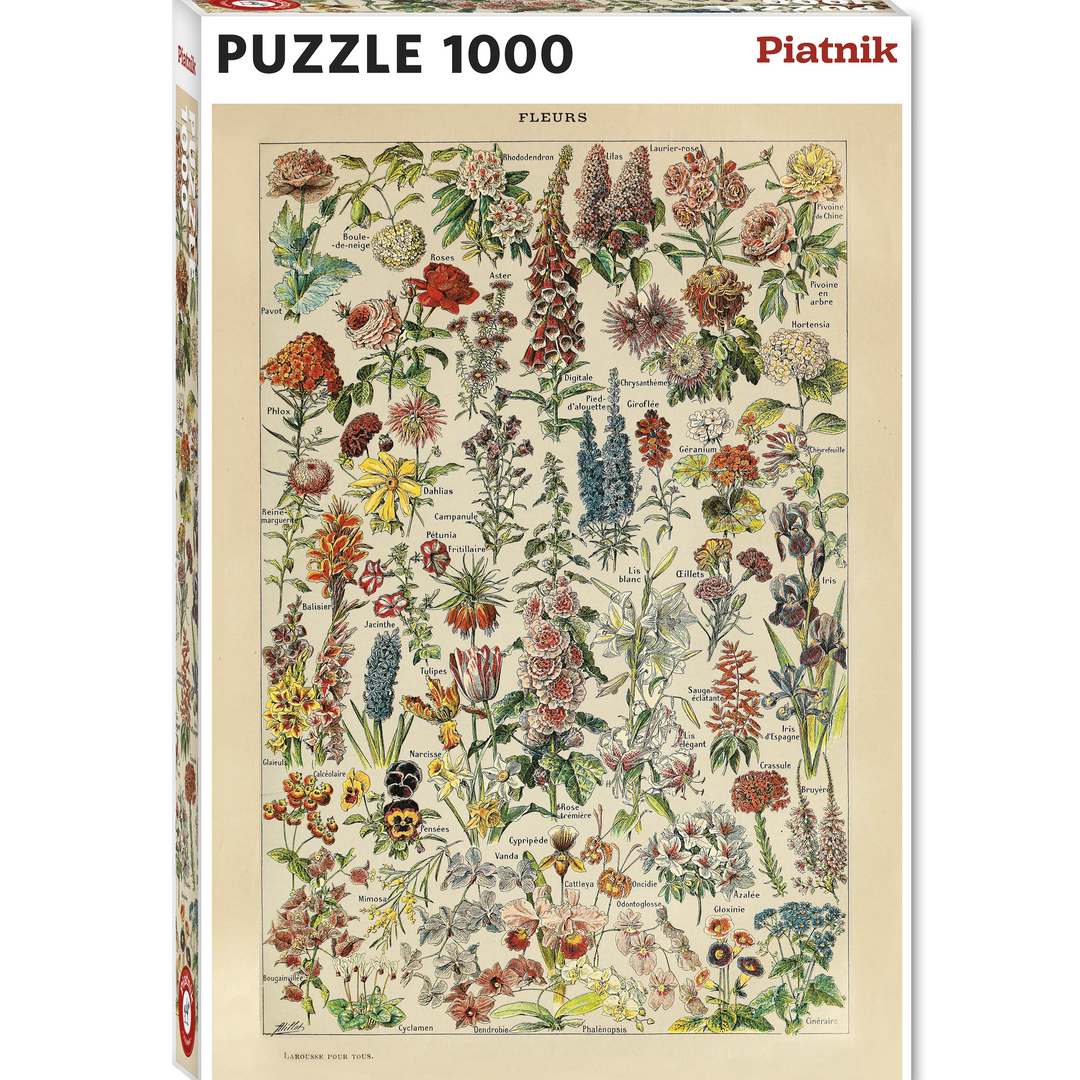 Millot Fleurs 1000 Piece Jigsaw Puzzle