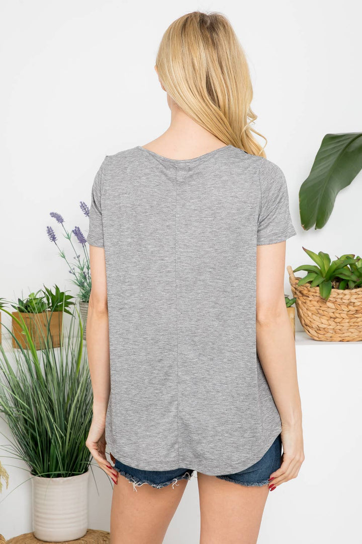Dancing Cat Print SS Graphic Tee