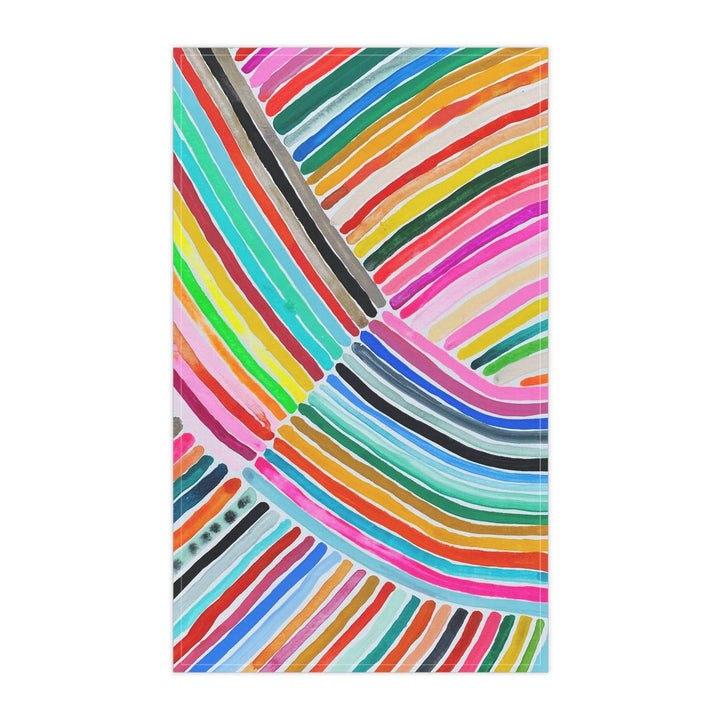 Rainbow Stripe 2 - Cotton Tea Towel