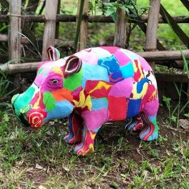 Hippo Flip Flop Sculpture - Medium