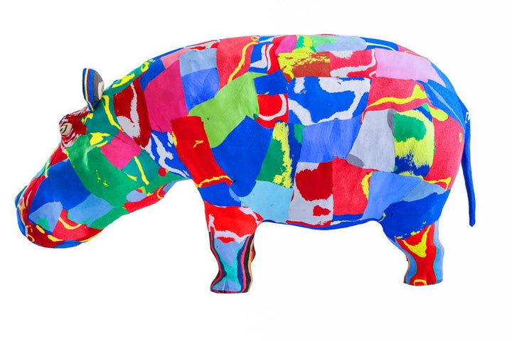 Hippo Flip Flop Sculpture - Medium