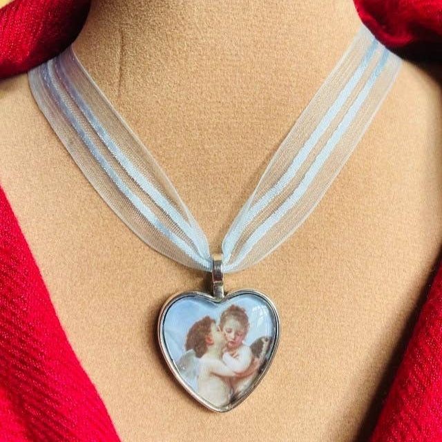 Cupid Angel Neck choker, Heart Shape