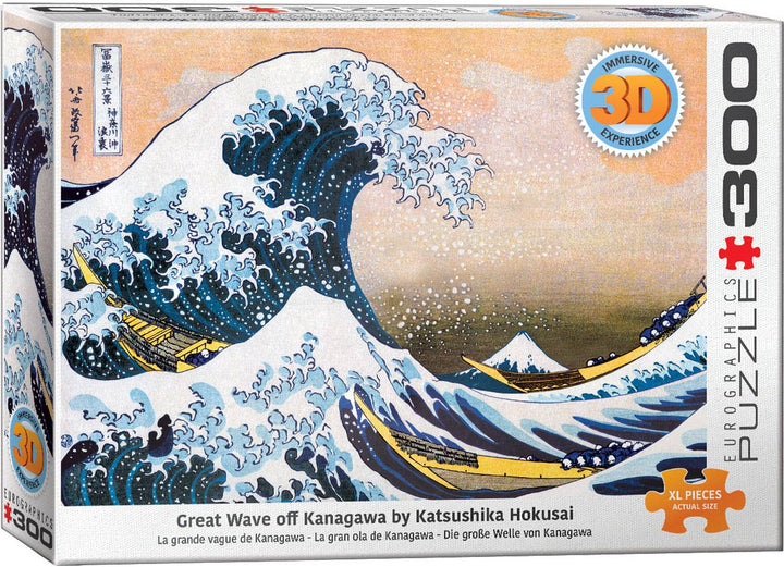 Great Wave off Kanagawa 3D Lenticular Puzzle