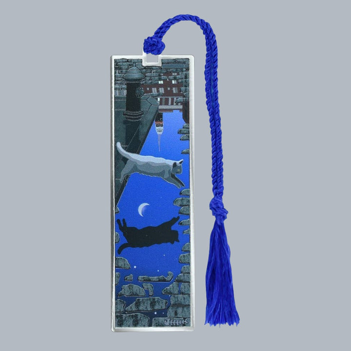 Puddle Jumping The Moon Metal Bookmark