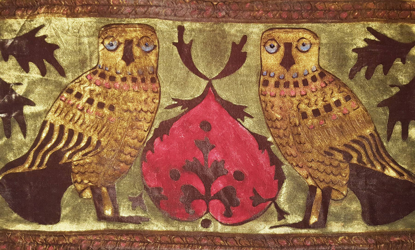 Civette Owls Silk Velvet Pillow