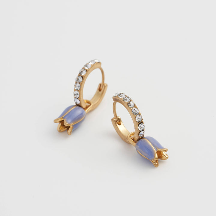 FABLE Bluebell Charm Huggie Earrings