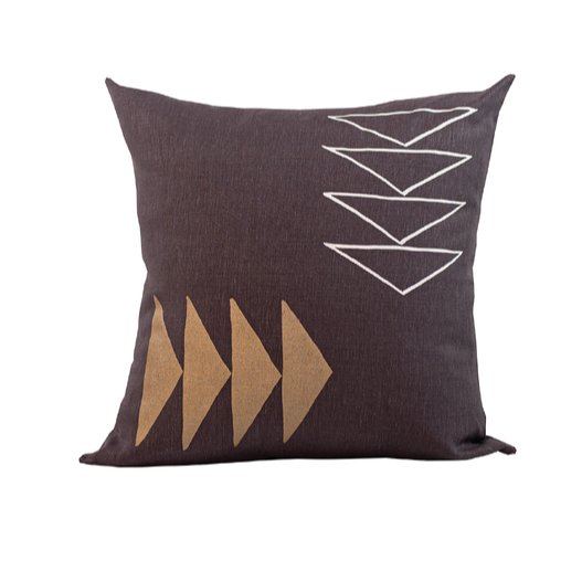 Oreiller Ishkoday Charbon par Indigo Arrows