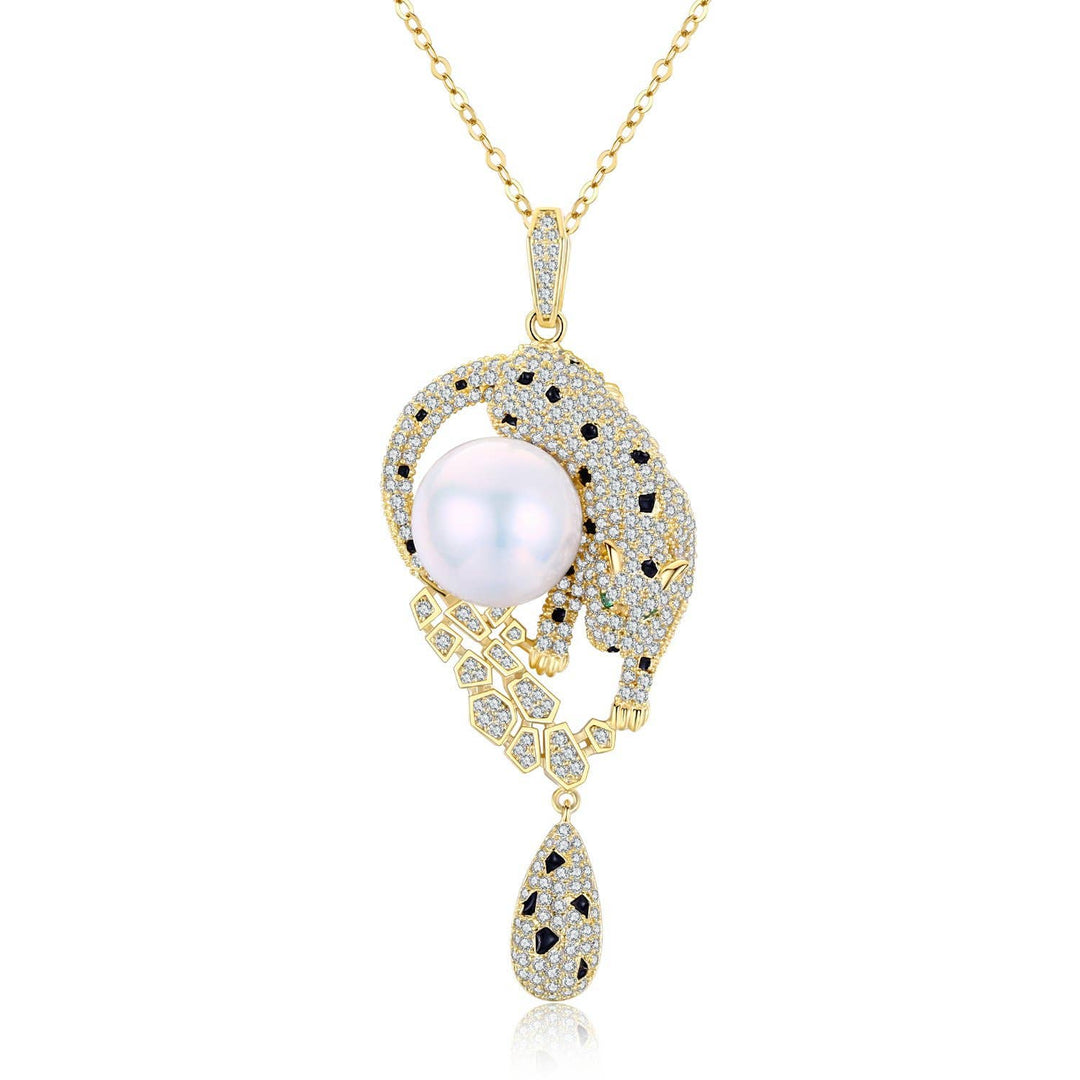 Collier Léopard et Perles Edison