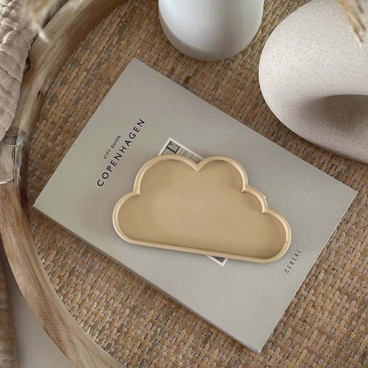 Cloud Trinket Tray: Light Beige