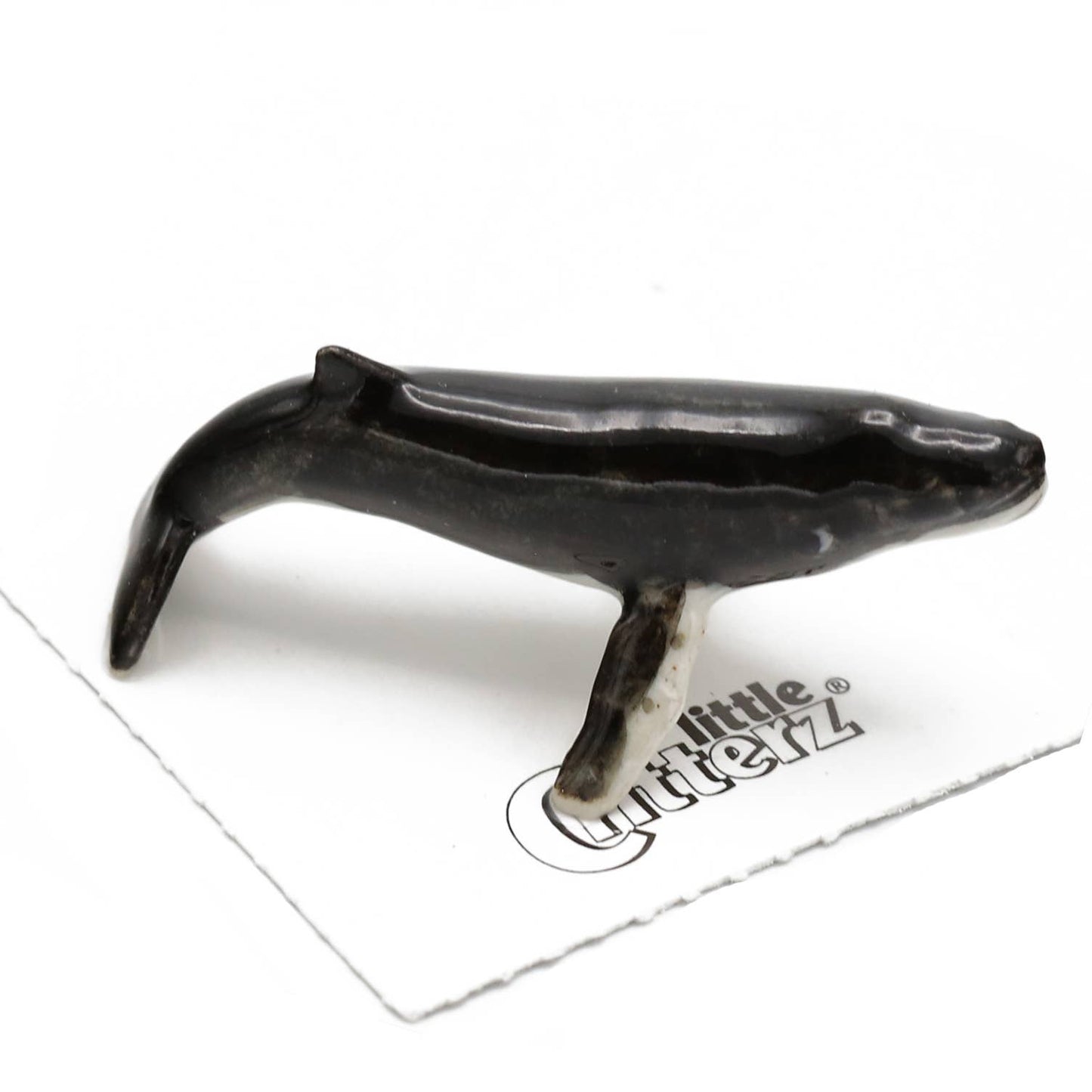 Miniature En Porcelaine, Baleine À Bosse Chanteuse
