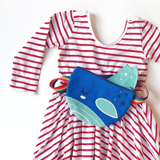 Blue Whale Belt Bag (Child's, Adjustable)