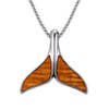 Hawaiian Koa Whale Tail Necklace